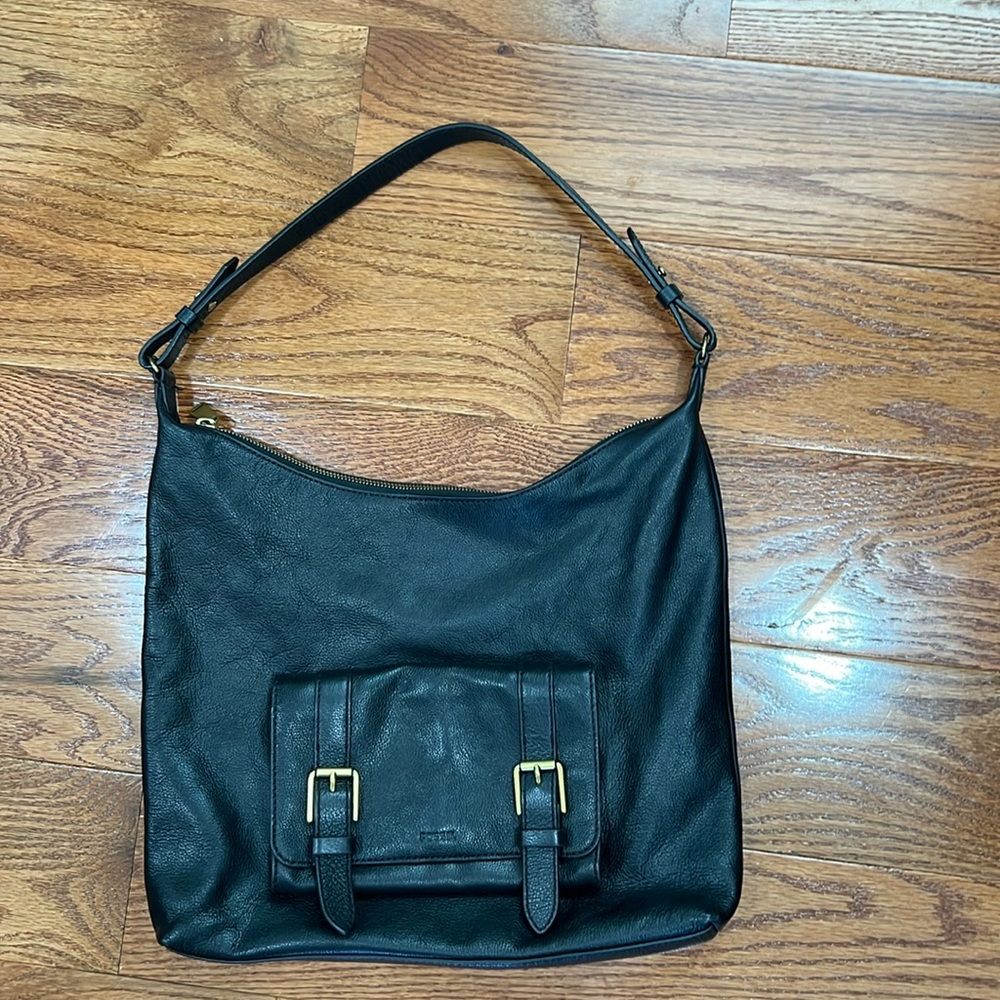 Fossil leather shoulder bag